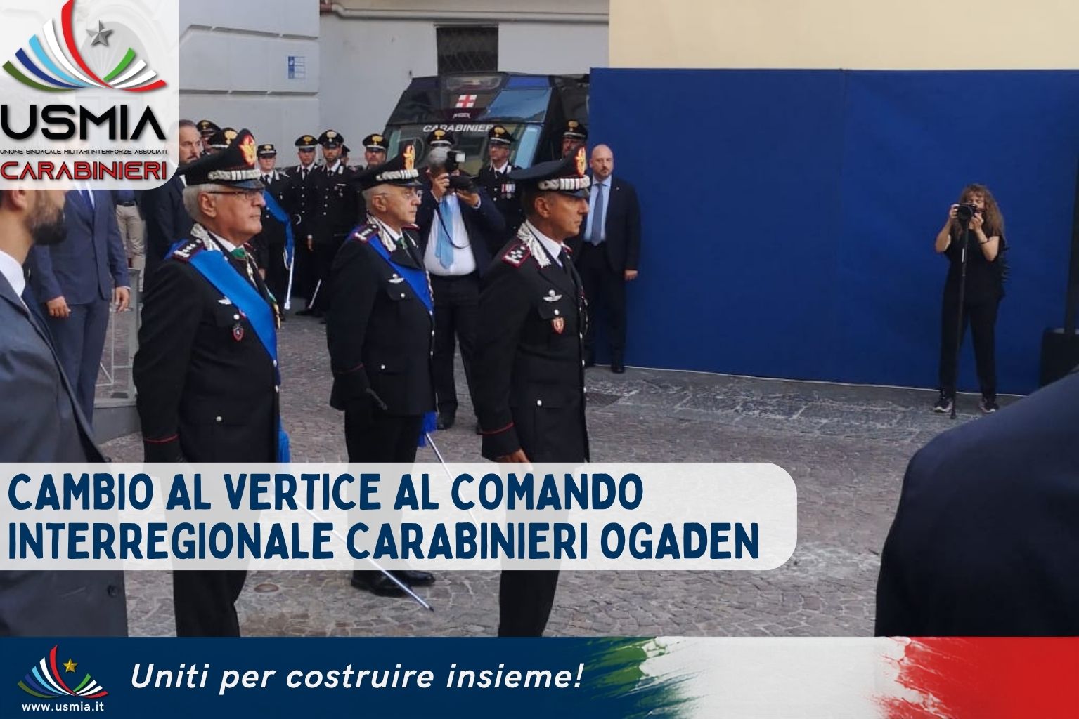 Cambio al vertice del Comando Interregionale Carabinieri Ogaden tra i Generali Masciulli e Castello a Napoli